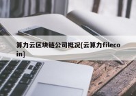 算力云区块链公司概况[云算力filecoin]